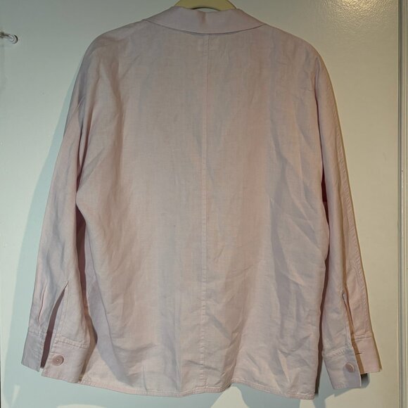 Aritzia Wilfred 100% Organic Linen Freeform Button Up Shirt Jacket Size S - Picture 7 of 10